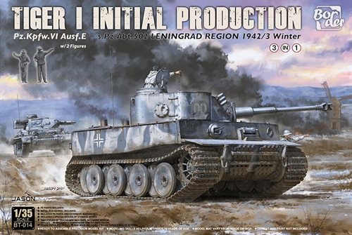 Border Model BT014 TIGER I INITIAL PRODUCTION S.PZ.ABT.502 LENINGRAD 1942/43 1/35