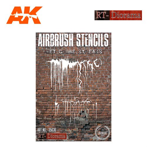 RTD35636 Stencil: wet grime streaks 1/35