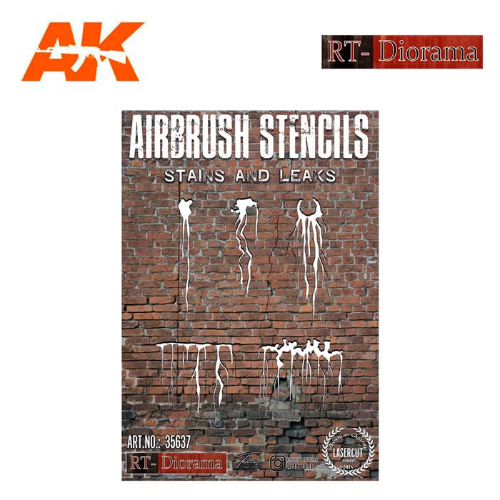 RTD35637 Stencil: Stains and leaks 1/35