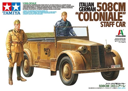 Tamiya 37014 Italian/German 508CM "Coloniale" Staff Car 1/35