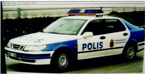 DMC Decals 43-072 Sverige POLIS blå SAAB 9-5