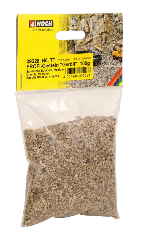 Noch 09228 Profi, ballast, "Geröll", fin, 80 gr, kornstr 1-2 mm