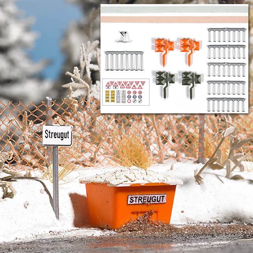 Busch 1167 Tilbehørssæt "Vinter på vejene" H0 