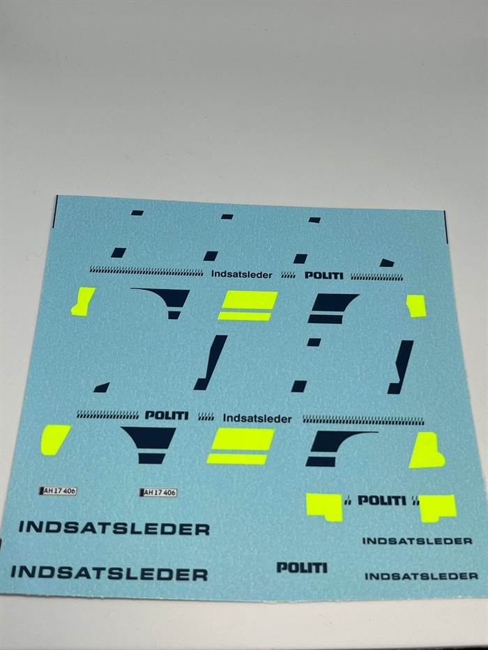 DMC Decals DP 911.043.117 Fluoriserende nyt design Indsatsleder 1:43