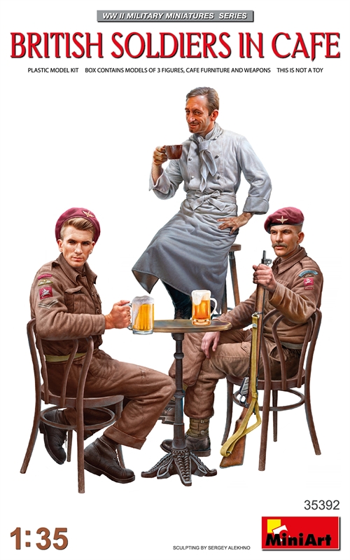 MiniArt 35392 Britiske soldater på café 1/35