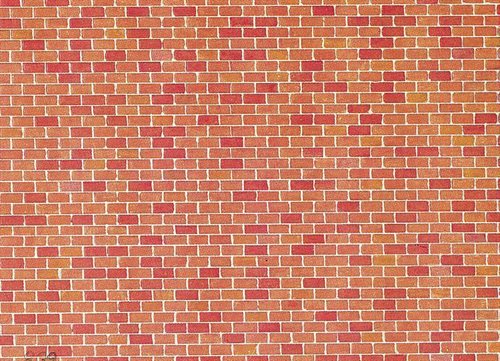 Faller 170608 Karton, Mursten, 250 x 125 mm H0 