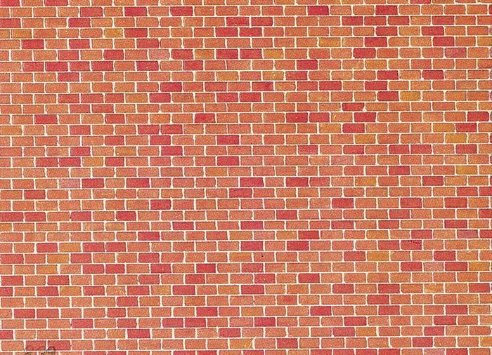 Faller 170608 Karton, Mursten, 250 x 125 mm H0 