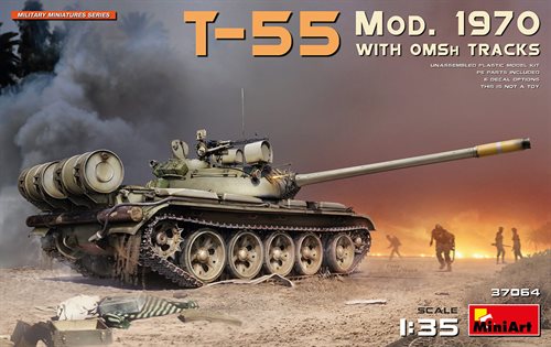 MiniArt 37064  T-55 Mod. 1970 WITH OMSh TRACKS 1/35