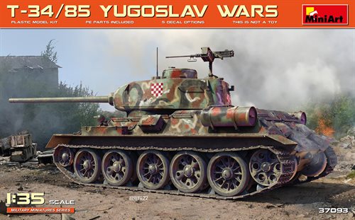 MiniArt 37093 T-34/85 Jugoslaviske krige 1/35