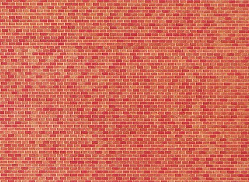 Faller 222568 Karton, Mursten, str 250 x 125 mm, SPOR N
