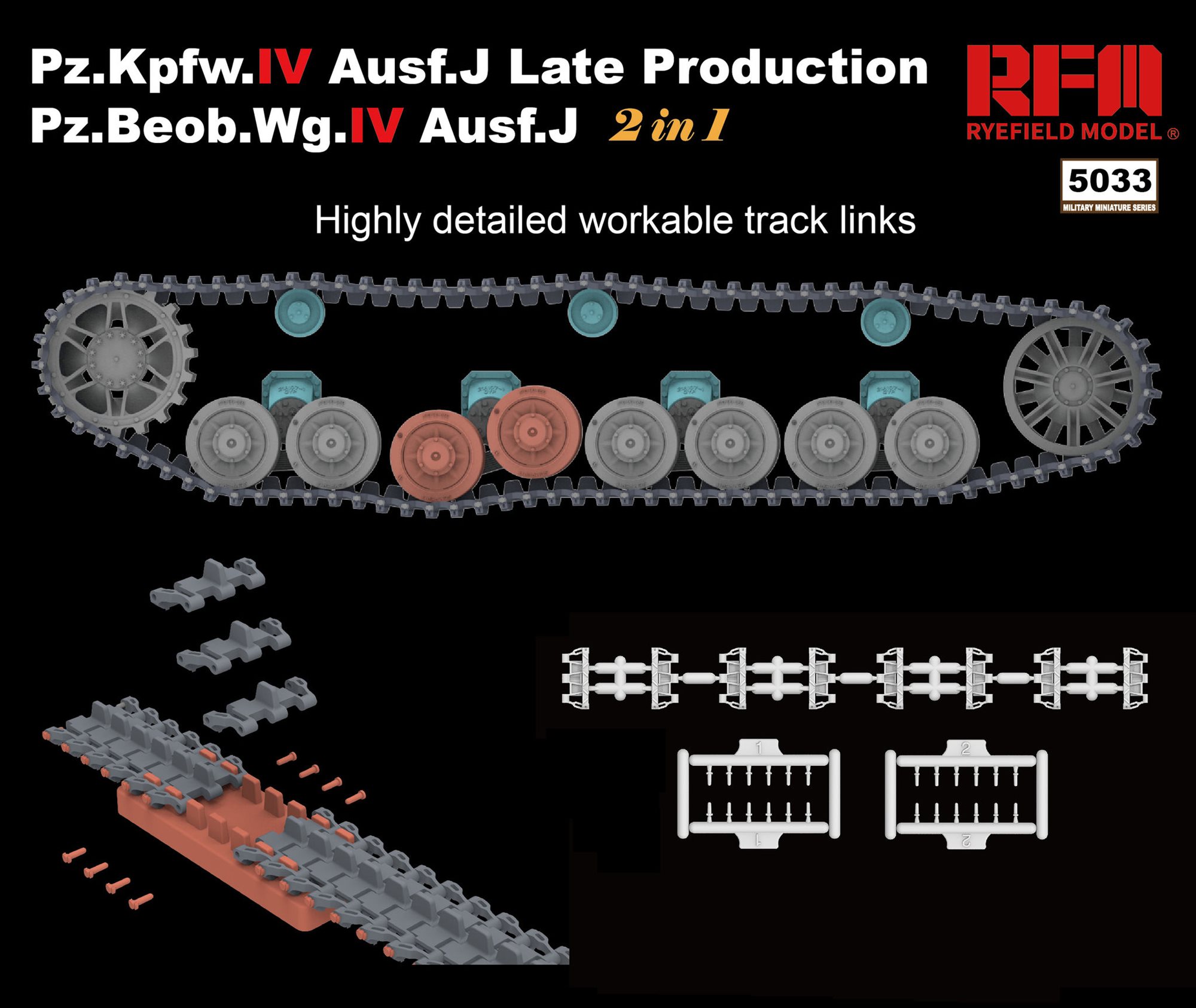 RFM 5033 PZ.KPFW.IV AUSF.J LATE PRODUCTION /PZ.BEOB.WG.IV AUSF.J 2 IN 1 ...
