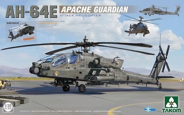 Takom 2602 AH-64E Apache Guardian, 1/35