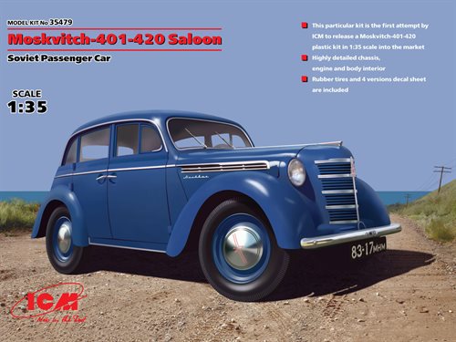 ICM 35479 Moskvich 401 420 Saloon 1/35