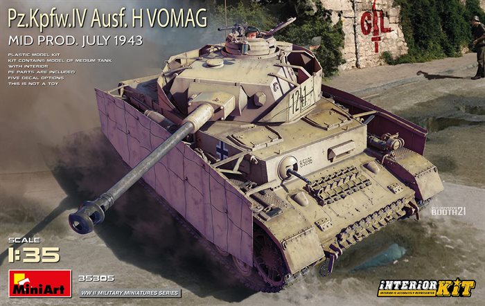 MiniArt 35305 Pz.Kpfw.IV Ausf. H Vomag. MID PROD. JULY 1943. INTERIOR KIT 1/35