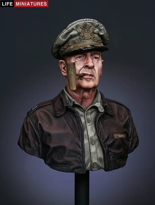 Life Miniatures – LM-007 U.N. supreme commander Gen. Douglas MacArthur – 1/10 buste