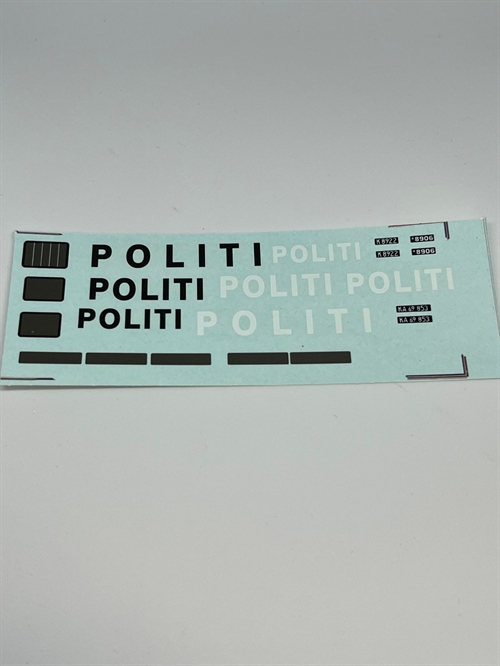 DMC Decals DP 911.043.115 Politi 1:43