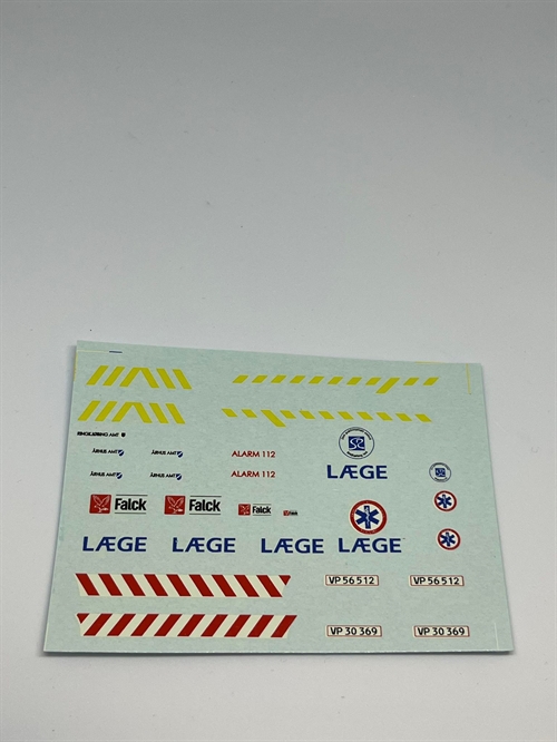 DMC Decals DP 911.043.128 Læge/Falck Århus Amt 1:43