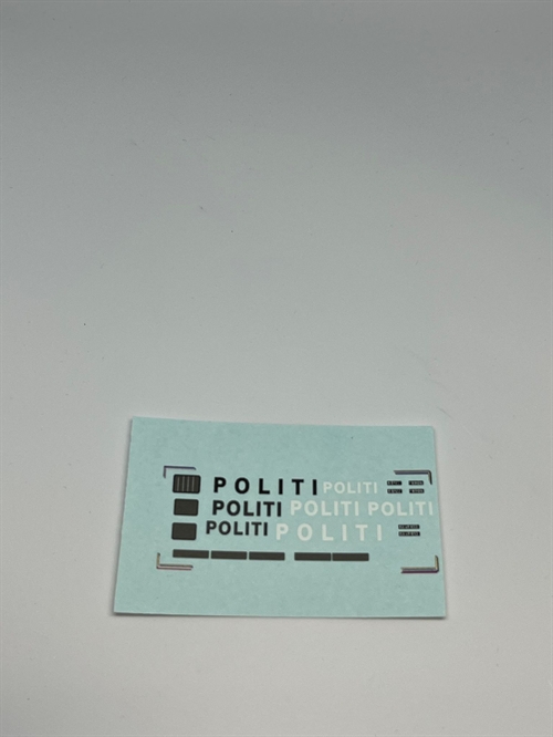 DMC Decals FB041 Politi, 1/87