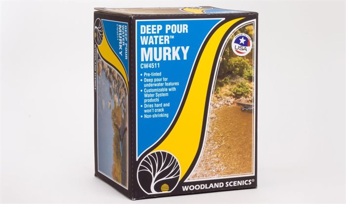 Woodland Scenics Deep Pour Water Murky CW4511 - 32 Oz Resin For Model Scenery
