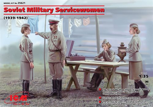 ICM 35621 kvindelige sovjettiske service personel 1939/42 4 fig. 1/35 
