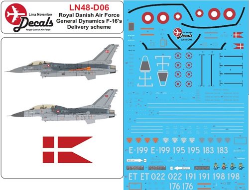 LN48-D06 Royal Danish Air Force F-16 in the early scheme. 1980-2002