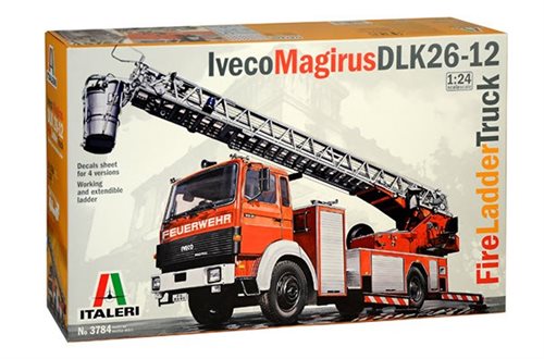 Italeri 3874 IVECO-MAGIRUS DLK 23-12 FIRE LADDER TRUCK 1/24