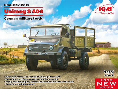 ICM 35135  Unimog S404 tysk militær truck (100% new molds) 1/35