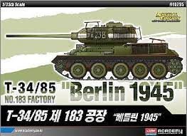 Academy 13295 T-34/85 No. 183 Factory Berlin 1945 1/35