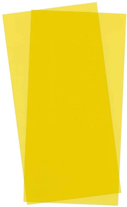 Evergreen 9904 Scale Models Gult Gennemsigtigt Ark 15 x 30 x 0,25 cm, 2 stk