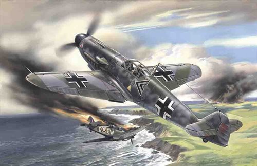 ICM 48102 Messerschmitt Bf 109F-2 WWII German Fighter 1/48