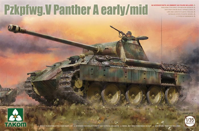 Takom 2175 Pzkpfwg.V Panther A Early/Mid 1/35