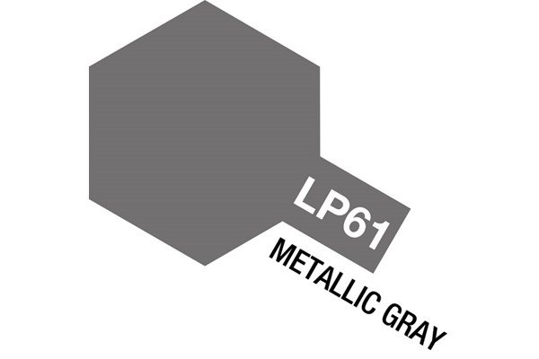 Tamiya LP-61 TAMIYA LACQUER PAINT LP-61 METALLIC GRAY (MF) 10 ml