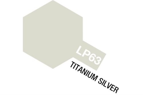Tamiya LP-63 TAMIYA LACQUER PAINT LP-63 Titanium Silver (MG) 10 ml