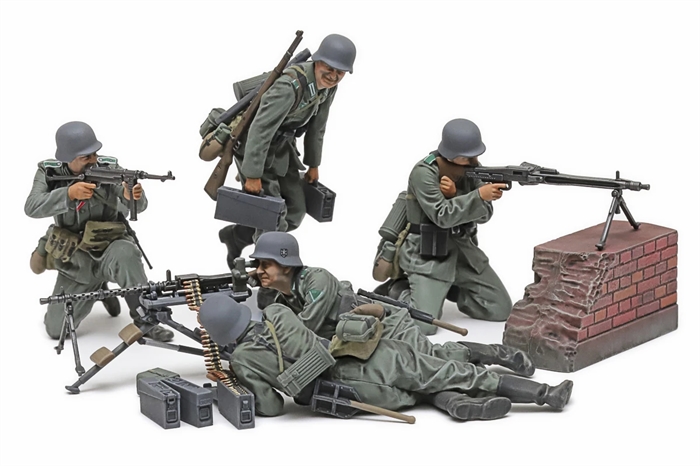 Tamiya 35386 German Machine Gun Team Set (Mid-WWII) 1/35