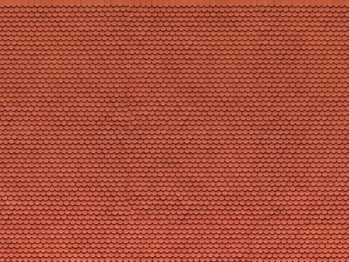 Noch 56690 3D karton,Teglsten, røde, 25 x 12,5 cm, H0 