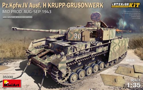 MiniArt 35330 Pz.Kpfw.IV Ausf. H KRUPP-GRUSONWERK. MID PROD. AUG-SEP 1943. INTERIOR KIT 1/35
