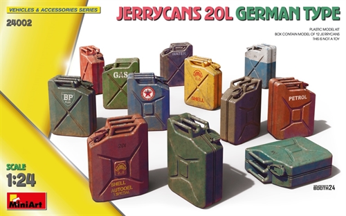 MiniArt 24002 JERRYCANS 20L GERMAN TYPE 1/24