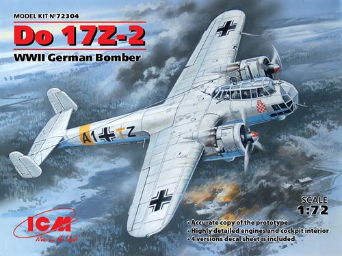 ICM 72304 Do 17Z-2 WWII Tysk bomber 1/72