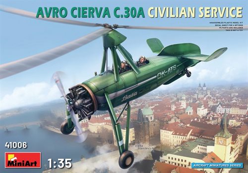 MiniArt 41006 AVRO CIERVA C.30A CIVILIAN SERVICE 1/35