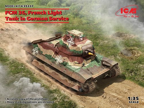 ICM 35337 FCM 36 French light tank in German service 1/35