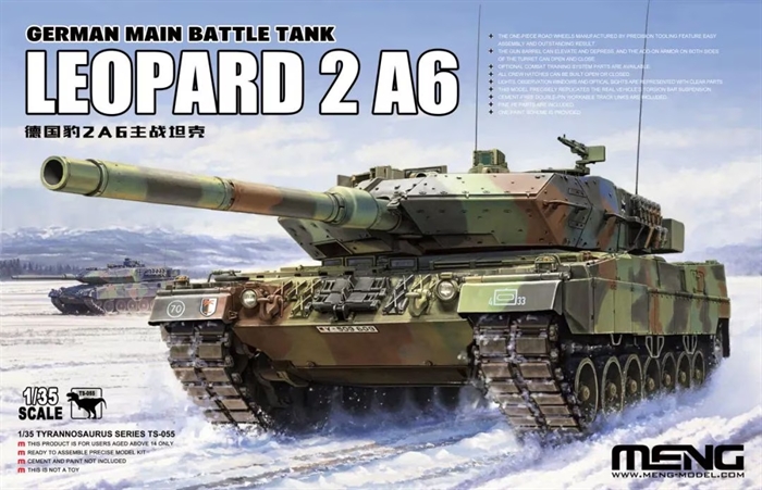 Meng TS055 Leopard 2A6 - German Main Battle Tank 1/35