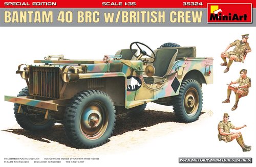 Mini Art 35324  Bantam 40 BRC med britisk mandskab special edition 1/35 