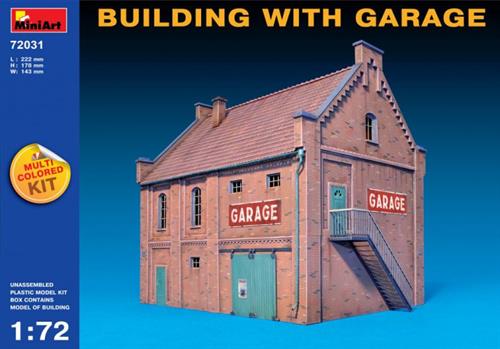 MiniArt 72031 Bygning med garage 1/72