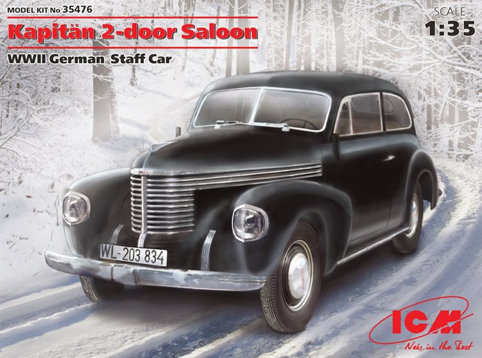 ICM 35476  Kaptajn 2 dørs salon WWII Tysk stabs køretøj 1/35