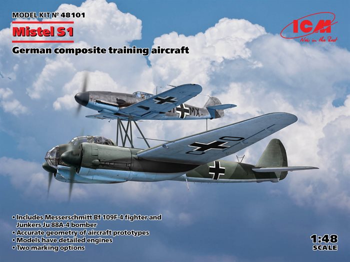 ICM 48101 Mistel S1, tysk komposit træningsfly 1/48
