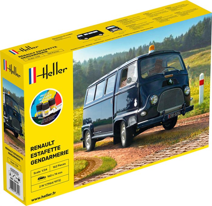 Heller 56742 RENAULT ESTAFETTE politibil starterkit 1/24 