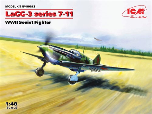 ICM 48093 LaGG-3 serie 7-11 WWII Sovjet kampfly 1/48