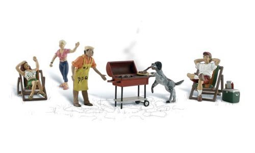 Woodland Scenics A1929 Barbecue, 9 dele , H0 