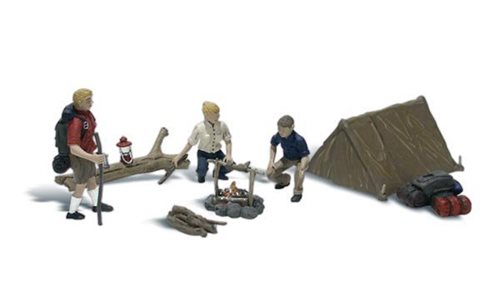 Woodland Scenics A2199 På camping, 8 dele, SPOR N 