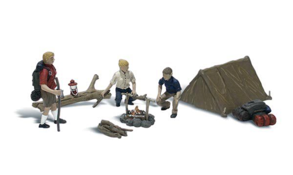 Woodland Scenics A2199 På camping, 8 dele, SPOR N 